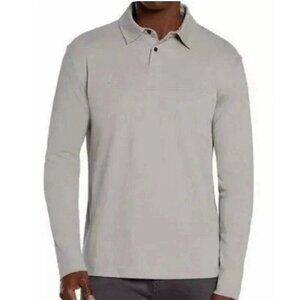 NEW Banana Republic Men's M Long Sleeve Luxe Touch Polo Shirt